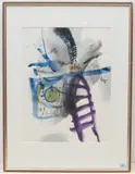 Ohne Titel by Emanuel Jacob, 1966, watercolor, sold Dec 2021