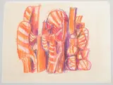 Ohne Titel by Wilfrid Moser, 1971, oil, sold Dec 2021