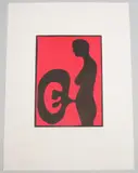 Ohne Titel by Josef Felix Müller, 1992, color lithograph, offered Dec 2021