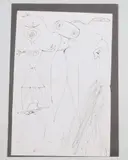 Figuren by Harald Nägeli, ink, sold Dec 2021