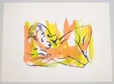 Frauenakt by Xanti Schawinsky, color lithograph, offered Dec 2021