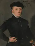 Umkreis Bildnis eines jungen Edelmannes by Frans Pourbus the Elder, oil on panel, sold Sep 2021