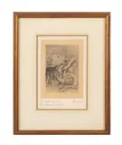 Untitled by Pierre-Auguste Renoir, etching, sold Nov 2023