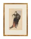 The Golden Lancet by Everett Shinn, circa 1934, watercolor, sold Nov 2023