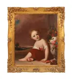 Portrait of a Child by Thomas Sully, oil on canvas, sold Nov 2023