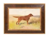 Irish Setter by Hermann Gustav Simon, oil on canvas, sold Nov 2023