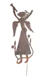 Untitled by Julio Bala, oil drum Folk Art angel cutout, sold Feb 2024