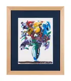 Untitled - Floral Still Life by Steve Lyall Penley, acrylic on paper, sold Feb 2024