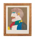 Profile by Richard Lindner, 1969, lithograph on paper, sold Feb 2024