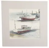 Lobster Boat by Reynolds Thomas, Watercolor Study, sold Mar 2026
