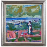 Untitled by Paul Childaw, oil on board, sold Oct 2022