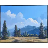 Untitled by Frances Seitas, acrylic on canvas, sold Oct 2022