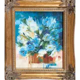 Still Life of Daisies by Lucy Thompson, 1980, oil on canvas, sold Oct 2022