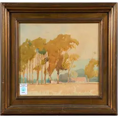 Landscape by Harris Osborn, watercolor, sold Oct 2022
