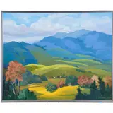 Untitled by Betty Moore, acrylic on canvas, sold Oct 2022