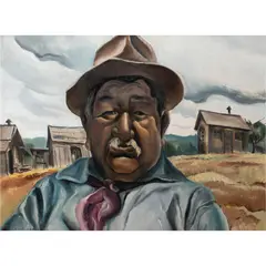 Untitled by William Ross Shattuck, oil on board, sold Nov 2022