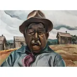 Untitled by William Ross Shattuck, oil on board, sold Nov 2022