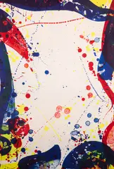 Sulfur Water by Sam Francis, 1967, lithograph in colors, sold Nov 2022