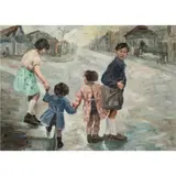 Untitled by Anatole Eugene Hillairet, oil on canvas, sold Nov 2022