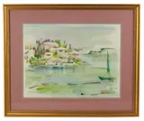 Hamilton Harbor by Alfred Birdseye, 1960s, watercolor, sold Aug 2025