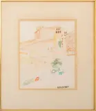 Italian Scene by Mary Jo Schwalbach, Watercolor on Paper, sold Aug 2024