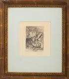 Chapeau Epingle" [Hat Pin] by Pierre-Auguste Renoir, 1894, Etching on Paper, sold Aug 2024