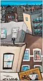 New York City Apartment View by Lawrence Alexander Williette, 1991, Oil on Canvas, sold Aug 2024