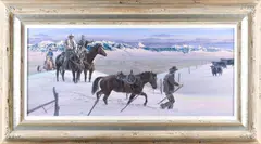 Untitled by Larry V. Zabel, oil on canvas, sold Jan 2025