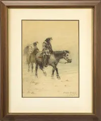 Untitled by Charles Craig, watercolor on paper, sold Jan 2025