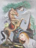 Untitled by Peggy Dodds, oil on canvas, sold Jan 2025