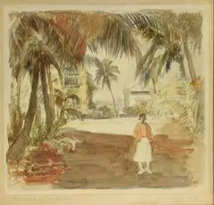 The Back of the Purchase” pencil signed and titled in margin. Image 7” x 7.5 by George Hand Wright, watercolor, sold Jun 2020