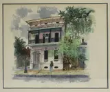 Untitled by Georgette Rosamond Thompson, watercolor with ink, sold Jun 2020