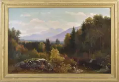 Untitled by Benjamin Champney, oil on canvas, sold Feb 2025