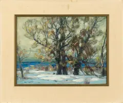 Untitled by John F. Carlson, oil on board, sold Feb 2025