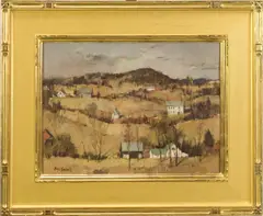 Untitled by Paul Sample, oil on canvas board, sold Feb 2025