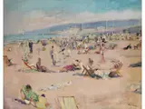 Deauville by Lucien Adrion, oil on canvas, sold Mar 2026