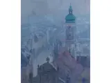 Blick auf München mit der Stadtpfarrkirche Heilig Geist by Charles Johann Palmié, oil on canvas, sold Dec 2024