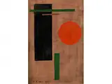 Untitled by Ivan Vasilievitch Kliun, 1873 - 1943, oil on panel, offered Dec 2015