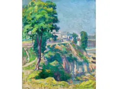 Bretonische Landschaft by Paul Madeline, oil on canvas, offered Jun 2023