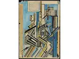 Komposition by Walter Lewis, tempera, offered Sep 2021