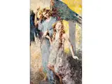 Engel Führt Eine Junge Frau by Vincenzo Irolli, oil on canvas, sold Sep 2019