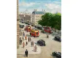 In London by Narcisse Guilbert, oil on canvas, sold Dec 2018