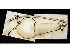 Untitled by Gilberto Zorio, geb. 1944, ink, sold Dec 2016