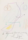 Untitled by Joan Miró, 1972, gouache, sold Sep 2021