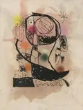 Vega by Joan Miró, 1978, color etching, sold Sep 2021