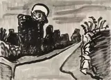 Landschaft by Karl Schmidt-Rottluff, ink, offered Sep 2021