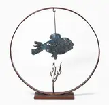 Le Poisson by Adeline Weber-Guibal, 2019, bronze, sold Sep 2021