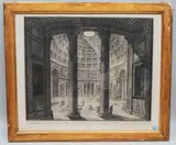 Veduta interna del Panteon ... by Giovanni Battista Piranesi, etching, sold Sep 2021