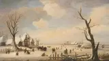 Eisvergnügen by Holland, um 1640 & 50, oil on panel, sold Sep 2021