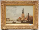 Wohl Ansicht des Montelbaanstoren in Amsterdam by Holland, 18.Jh., oil on panel, offered Sep 2021
